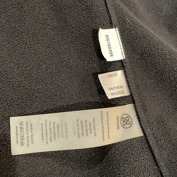 G/FORE Women’s Black Fleece Lined Golf Vest Size Small **Like New** - Picture 7 of 7